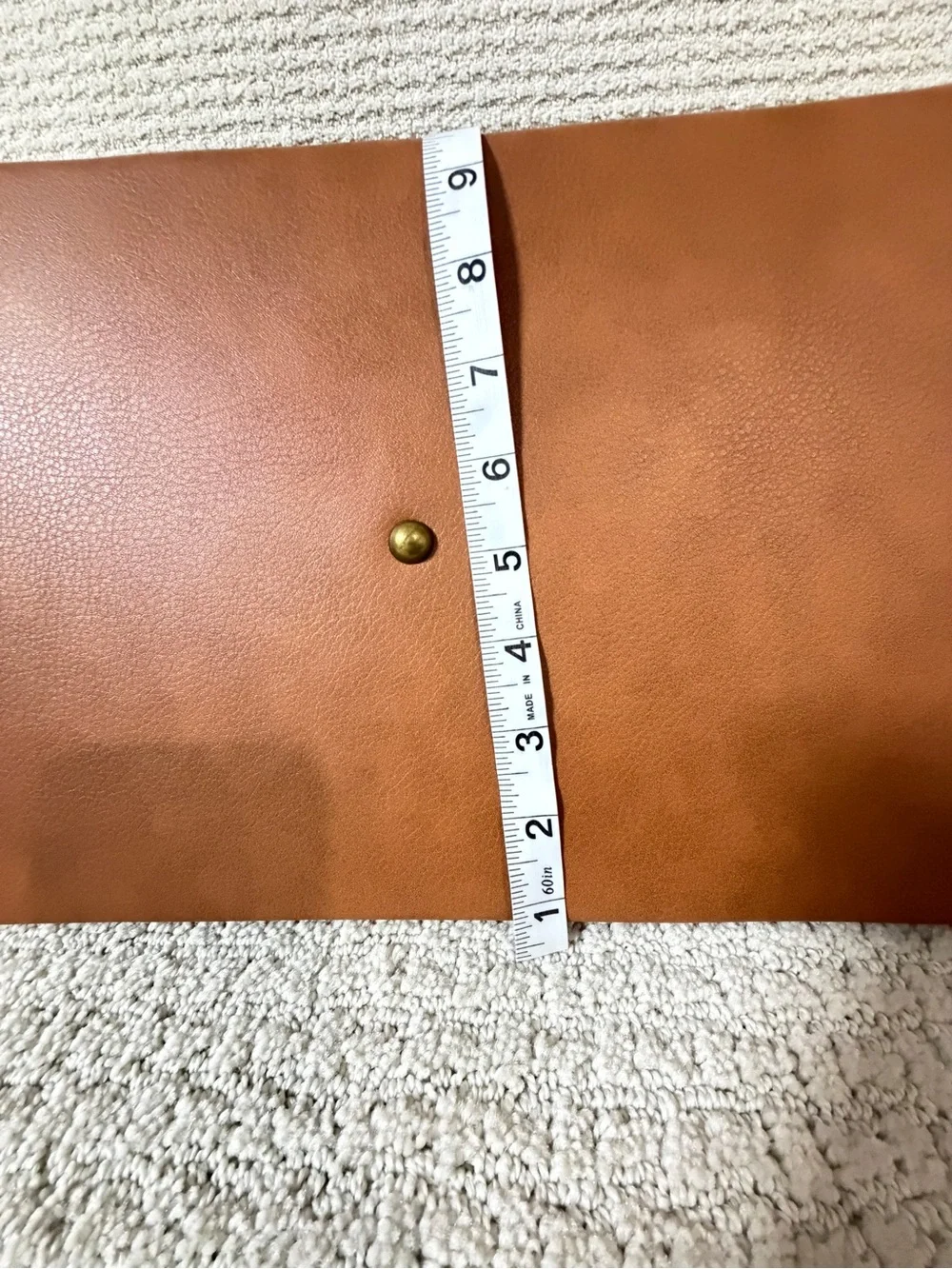 KAPSTON tan synthetic leather Cribl weekender duffel bag